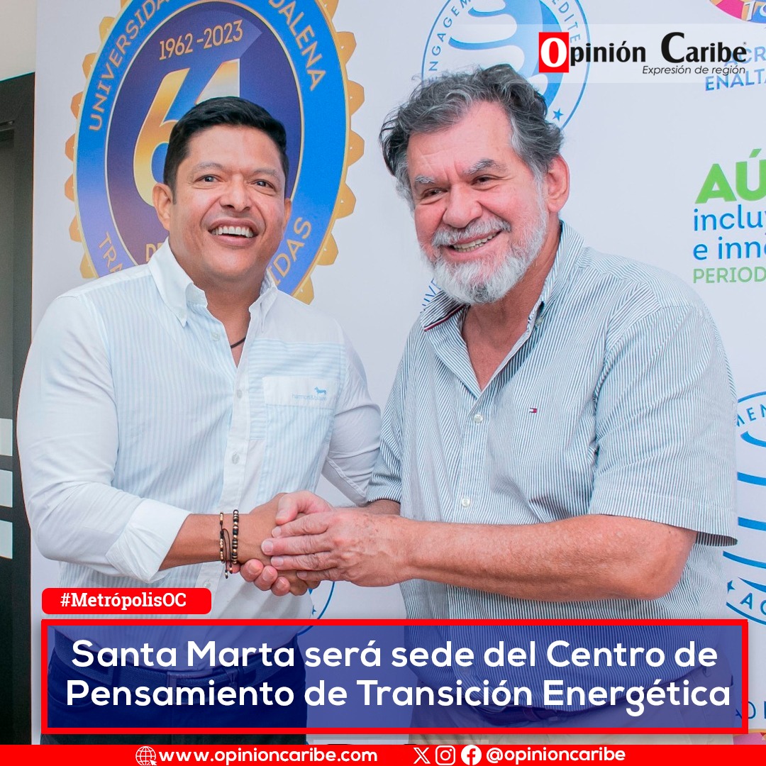 #MetrópolisOC Este evento se desarrollará en alianza con el Ministerio de Minas y la Universidad del Magdalena. Santa Marta ha sido escogido como sede del primer evento de Centro de Pensamiento de Transición Energética de Colombia, con el objetivo de poder generar análisis…