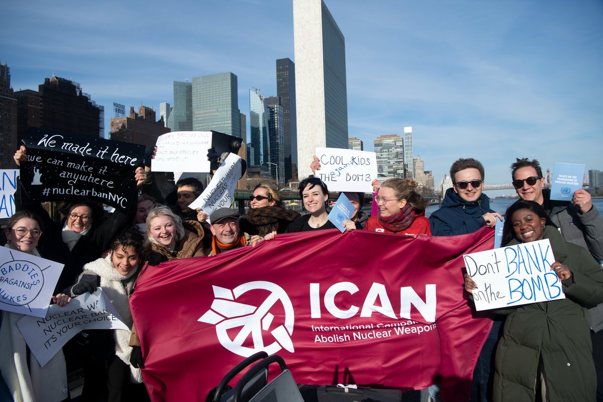 nuclearban's tweet photo. 🎉🤝Happy  International Day of Multilateralism and Diplomacy for Peace! 

As highlighted by @antonioguterres: Diplomacy and multilateral solutions provide the surest path to a peaceful and just world. 

A world without the threat of nuclear weapons. #NuclearBan https://t.co/hxMUCEgSyB