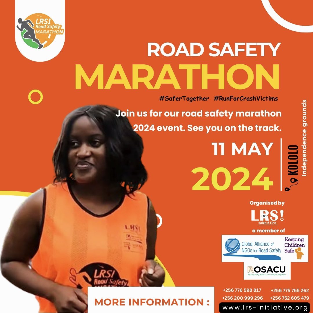 See you on the track. Call 0752 605 479/ 0775 765 262/ 0776 598 817/ 0200 999 296 or visit lrs-initiative.org to book your kit. #SaferTogether #RunForCrashVictims