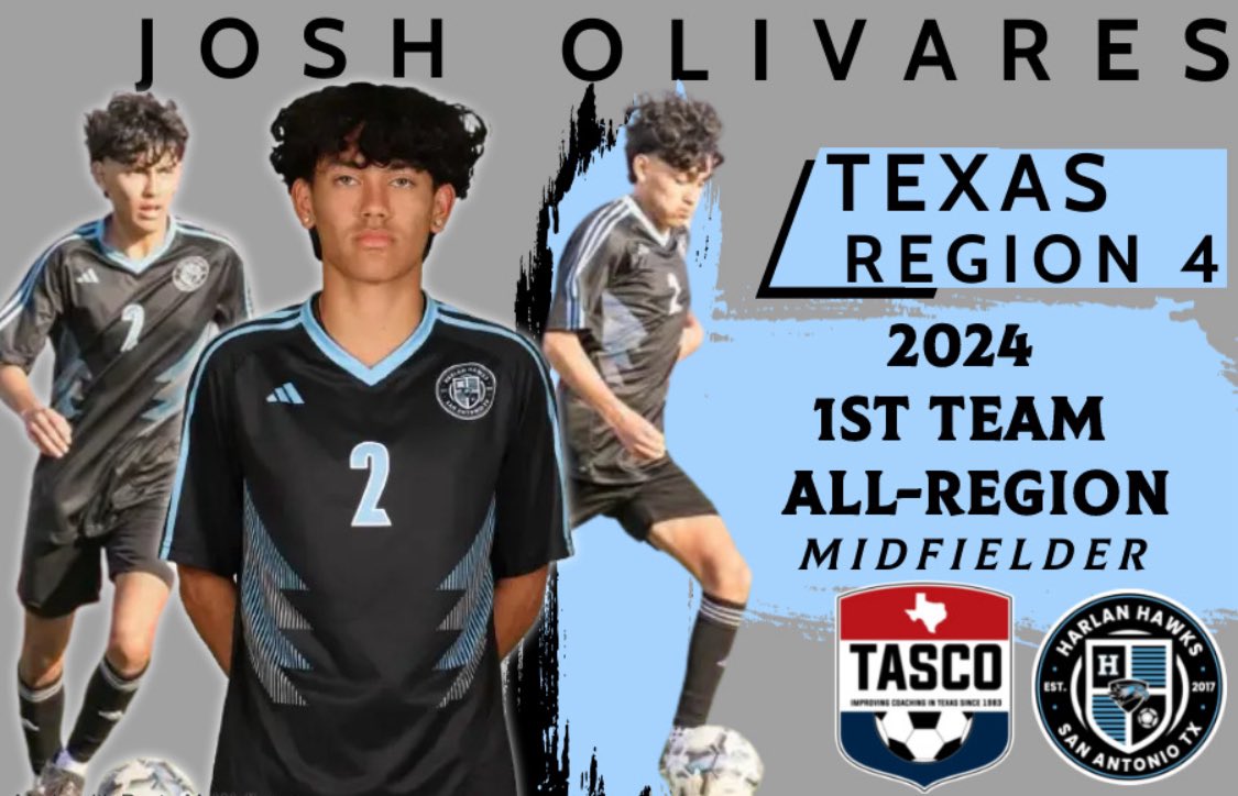 Congratulations to our boys on being named to the TASCO 
All-State and All-Region Teams!!!!
<a href="/SamAllen06/">Samuel Allen</a> <a href="/Greydn20/">Greydn Richards</a> <a href="/j05h_22/">josh</a> 

Thank you <a href="/tascosoccer/">TASCO</a> for the recognition!!!

#HawkYeah 
#Dale

<a href="/NISDHarlan/">Harlan High School</a> <a href="/NISD/">Northside ISD</a> <a href="/NISD_Athletics/">NISD_Athletics</a> <a href="/6a_28/">SA High School & Club Soccer</a> <a href="/50_50Pod/">The 50/50 Podcast ⚽️🎙</a> <a href="/SATXSoccer/">S.A. Soccer ⚽🎥🎙️</a> <a href="/hinojosa_david/">David Hinojosa</a>