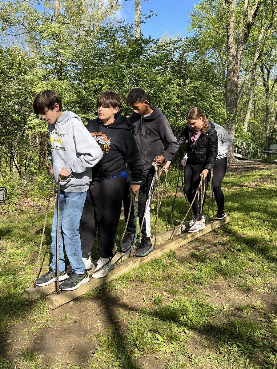 BooneKY_GATES's tweet photo. From the classroom to the ranch! 🌿 Middle &amp; Elementary GATES students are diving into outdoor teamwork exercises at Potter's Ranch, unlocking their leadership potential with peers from across the district! @Boone_County https://t.co/zVy8uDOxmD
