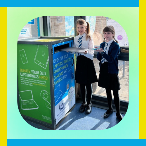 EdinRemakery's tweet photo. Thank you to Edinburgh Academy for sponsoring one of our Tech Donation Boxes 💚Through this Box, Edinburgh Academy has saved 14,300 Kg (CO2e) of carbon emissions between January and April 2024.
#WasteLessLiveMore #Remakeadifference #TechDonationBox #Sustainability #Edinburgh https://t.co/RzWXqgFihI