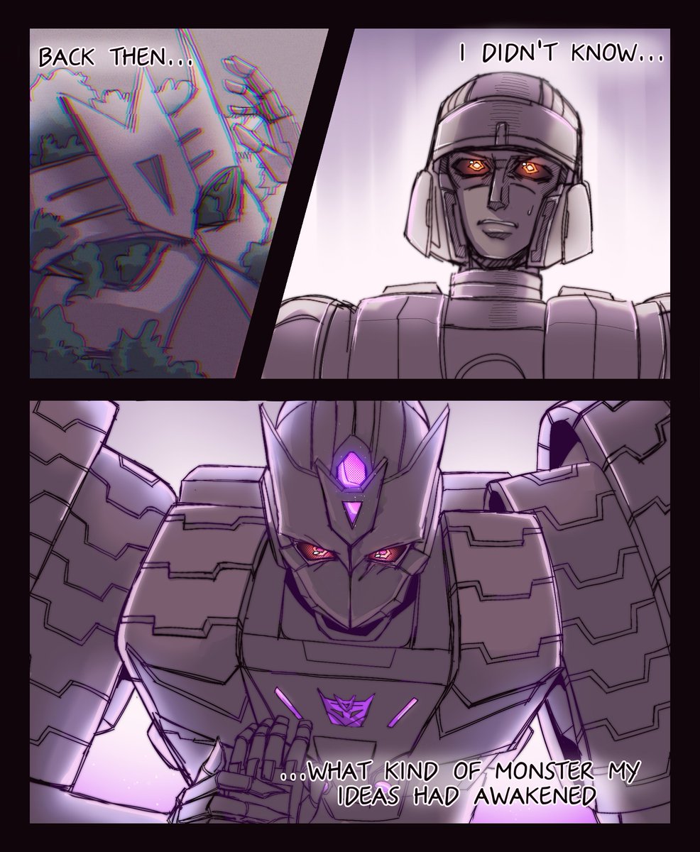 I suppose this mask belonged to Megatronus (Fallen), since D-16 found it somewhere in Trion's cave, but we all thought about the same bot as soon as we saw it 
[1/2]
#TransformersOne #tfone #Megatron #D16 #Tarn #Maccadam