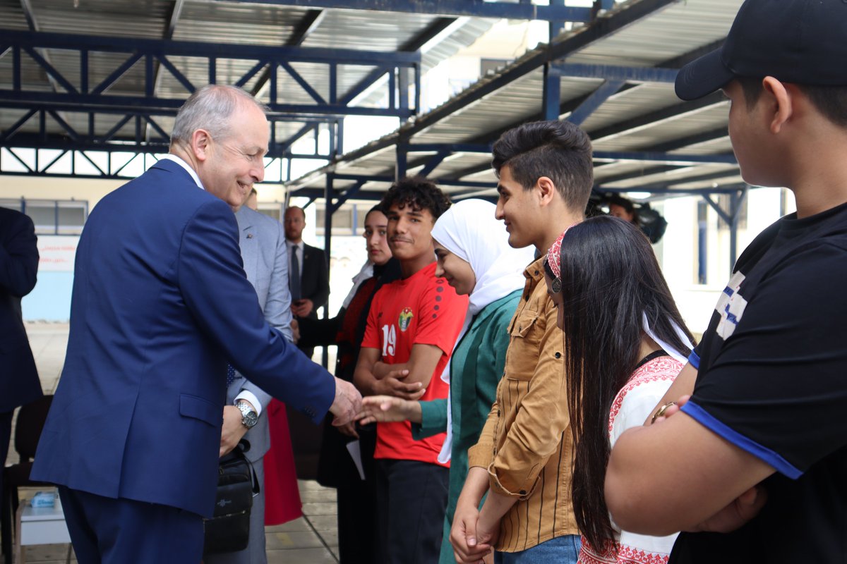 Thank you @MichealMartinTD @Irish_Aid for Ireland's unwavering dedication & support to @UNRWA and #PalestinianRefugees. 🇮🇪🇺🇳🕊️