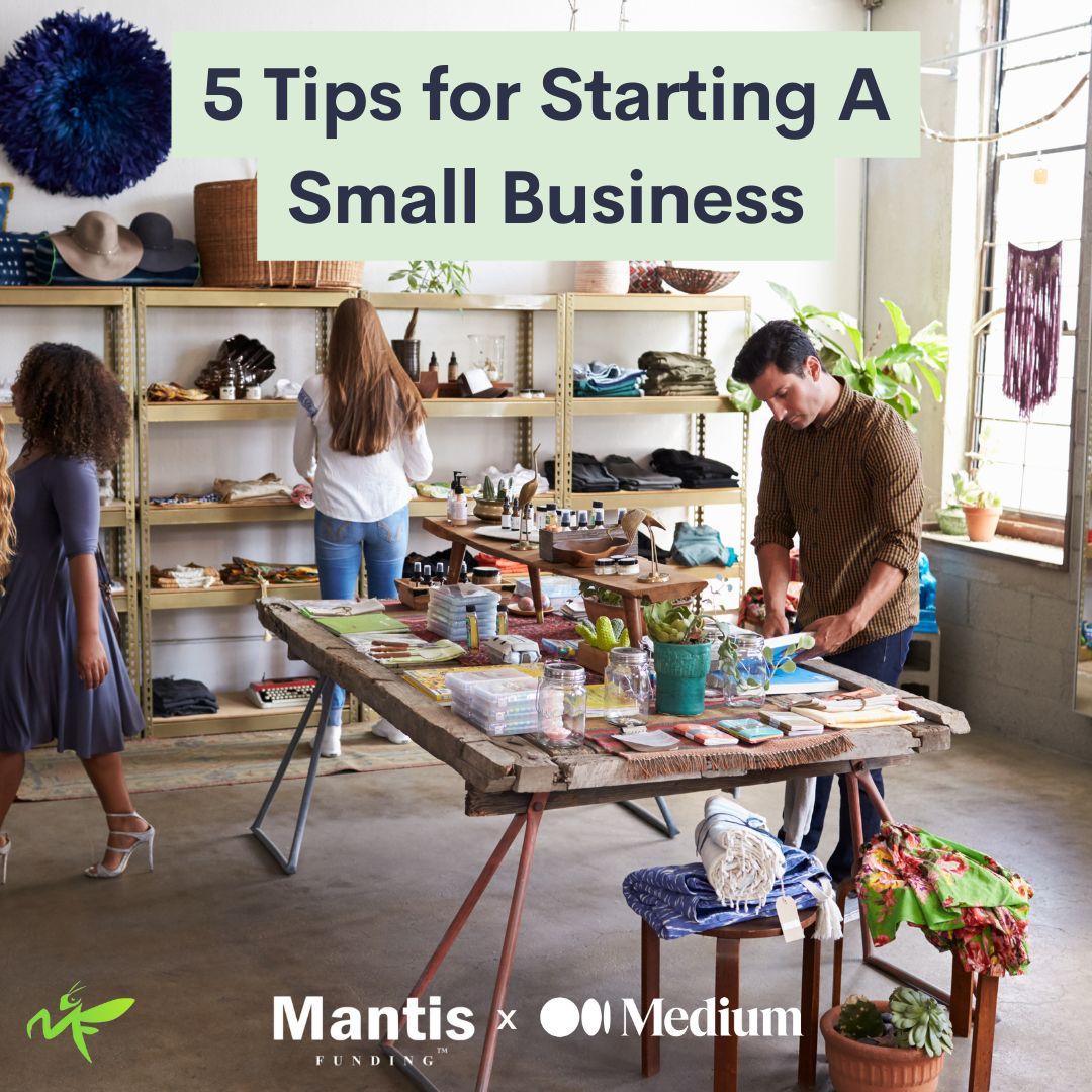 MantisFunding's tweet photo. Looking to kickstart your small business? Dive into our latest article on Medium: '5 Tips for Starting A Small Business’. From crafting your idea to securing funding, we've got you covered. Read more here: https://t.co/8tjDumjo3k

#SmallBusiness #Entrepreneurship #MantisFunding https://t.co/b5ocsf9TWi