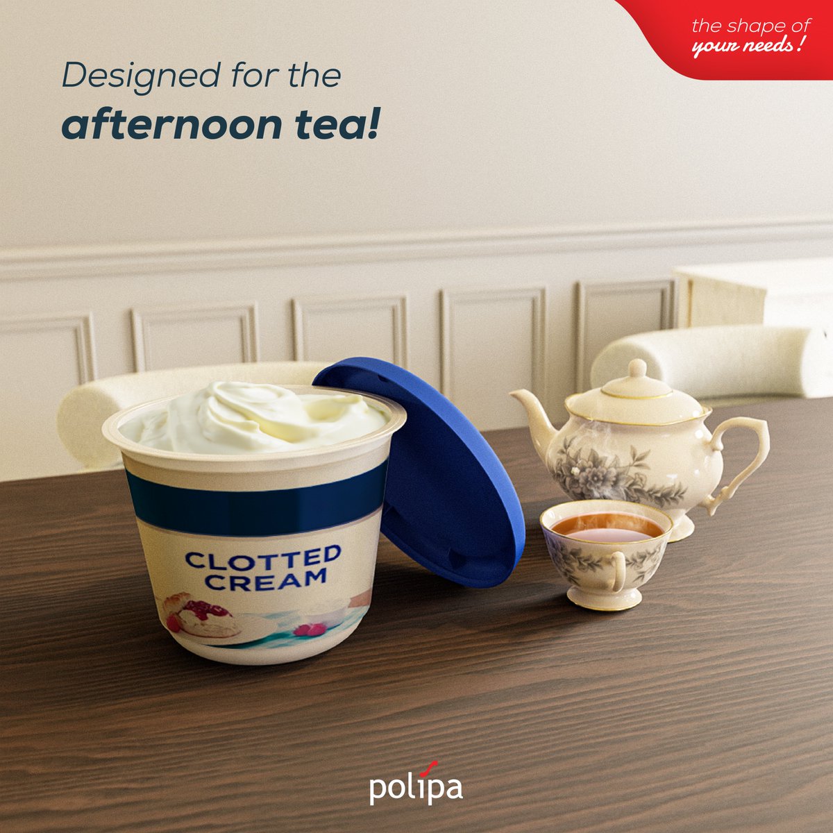 Discover our packaging solutions that preserve the freshness of clotted cream, a staple for afternoon teas. Deliver this traditional flavor to your customers safely and securely!