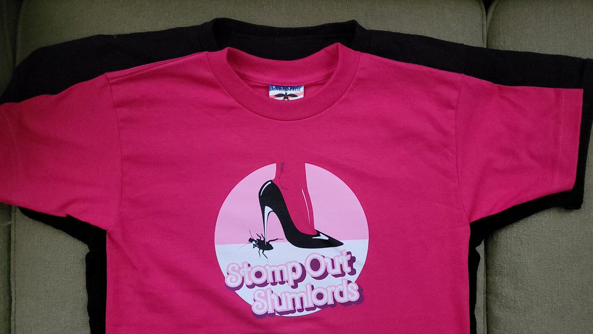We finally got our act together and put the Barbie edition shirts on the website. The memes may be over but stomping out slumlords will always be in style! stompoutslumlords.org/shop/