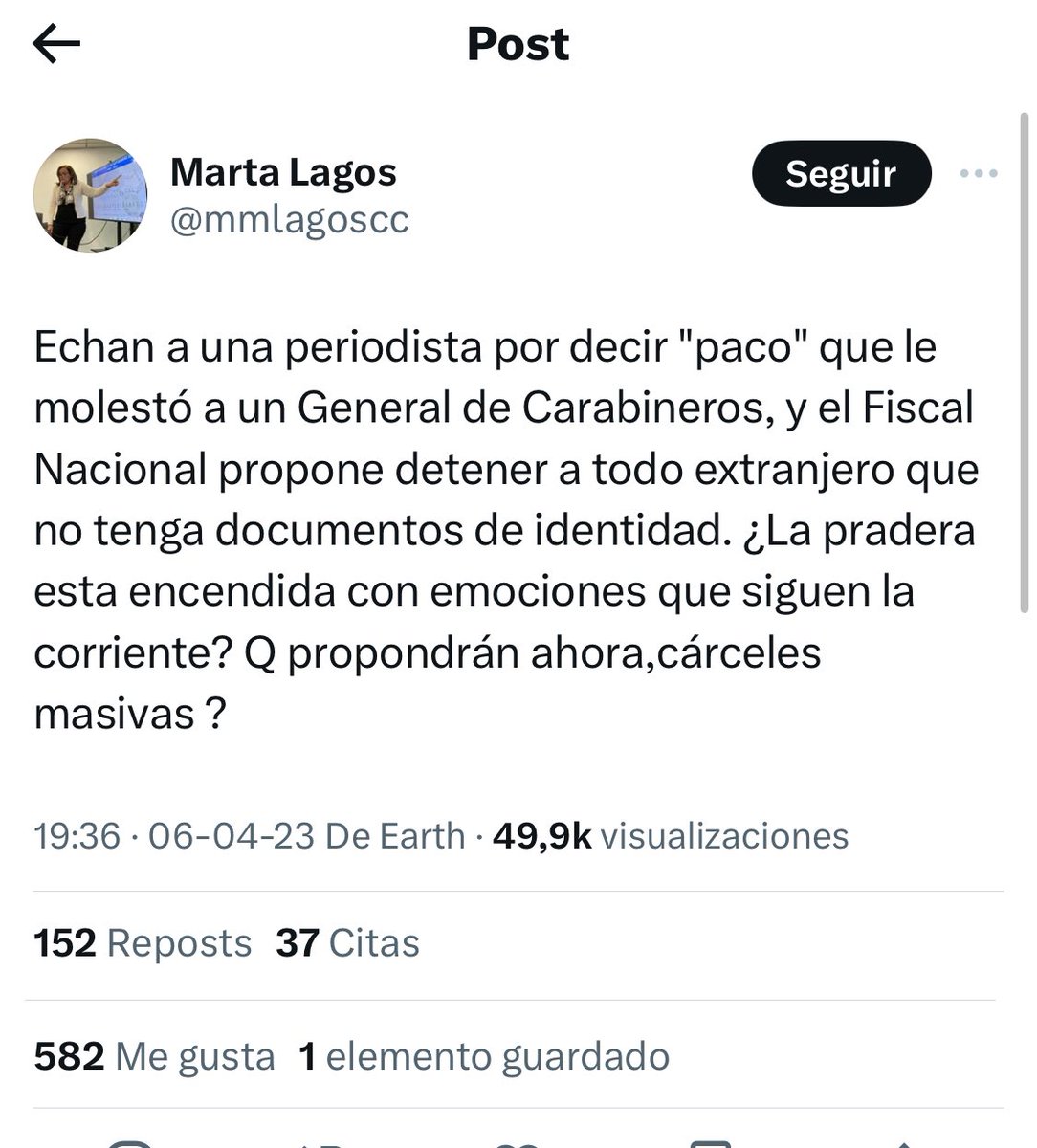 Yakumo75's tweet photo. @mmlagoscc @mariodesbordes La que defendía referirse como “Paco” a un carabinero, ahora pide cuidar el lenguaje… en fin, la hipotenusa https://t.co/zfB67BTC9p