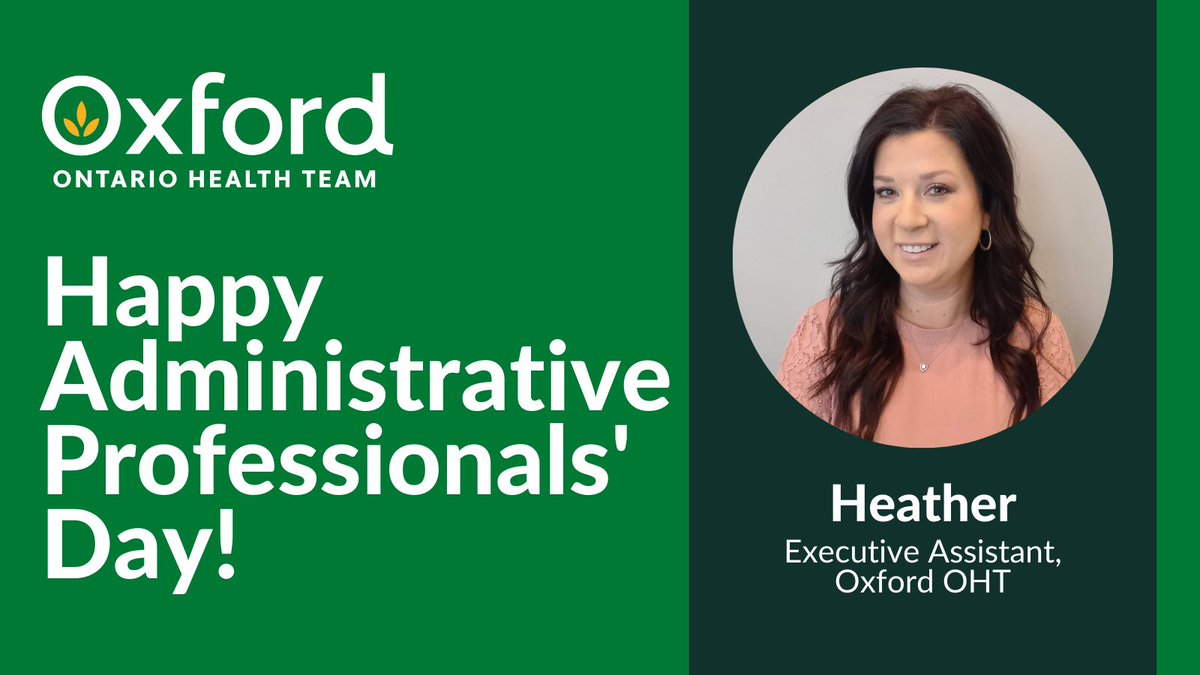 Happy #AdministrativeProfessionalsDay! Today we want to thank our wonderful Executive Assistant, Heather, for the invaluable role she plays in coordinating, communicating, record-keeping, and supporting us and our partners every day.