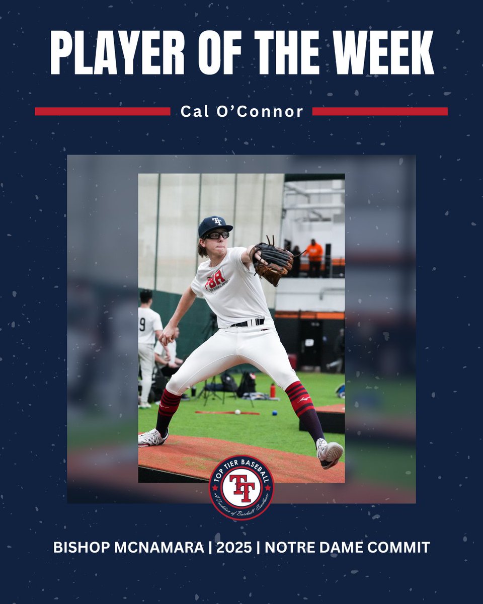 High School Player of the Week: Callaghan O'Connor Last week, O'Connor earned a win vs. Chicago Christian tossing a complete game shutout. He allowed just two hits and K'd 12 in the outing. @CallaghanOConn2