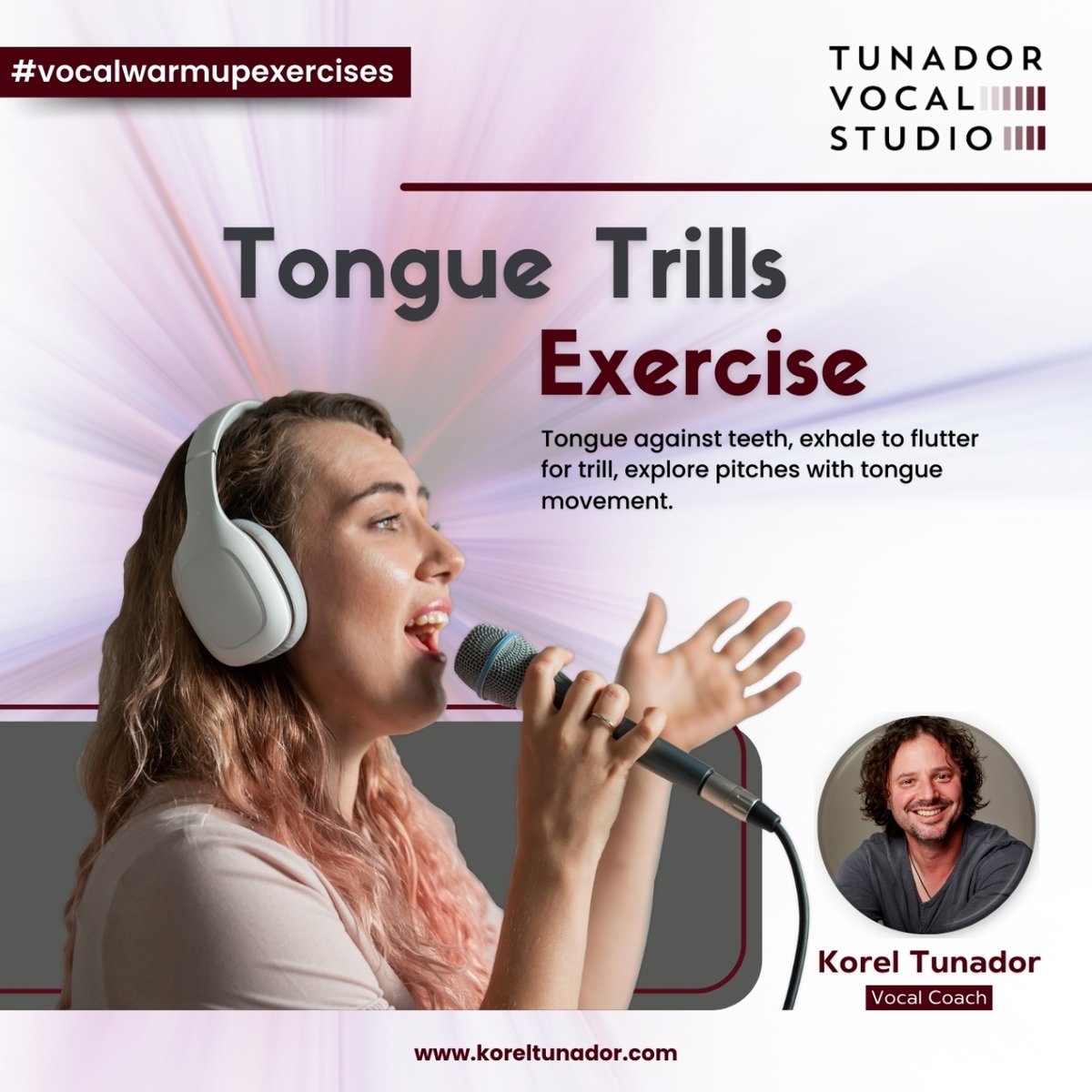 koreltunador's tweet image. 🎶 Elevate your vocal warm-ups with expert guidance from Korel Tunador! 💫 Master the art of the tongue trill exercise and unlock your full vocal potential. 🎵 #VocalCoach #WarmUp #TongueTrill #ExpertAdvice 🎤✨