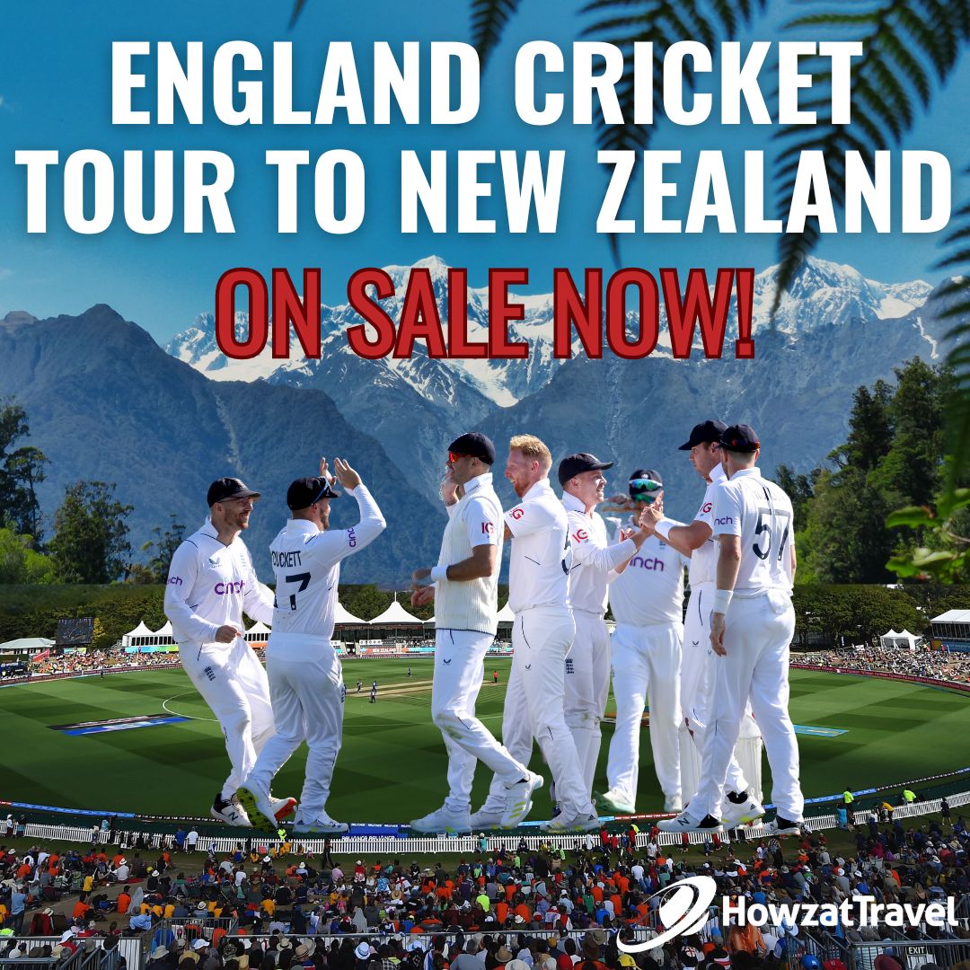 We are excited to announce that we have launched our packages for the England Test Tour to New Zealand later this year!🏏😍

Our hotel, ticket and travel options are now available  👉 howzattravel.co.uk/event/england-…

#NewZealandTestSeries #NZvENG #EnglandCricket