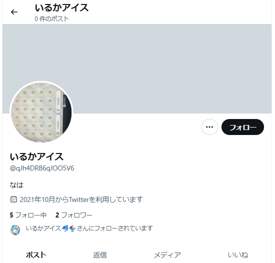 いるかアイスさんの偽物もいたけど本人がフォローしてるのでおもろい