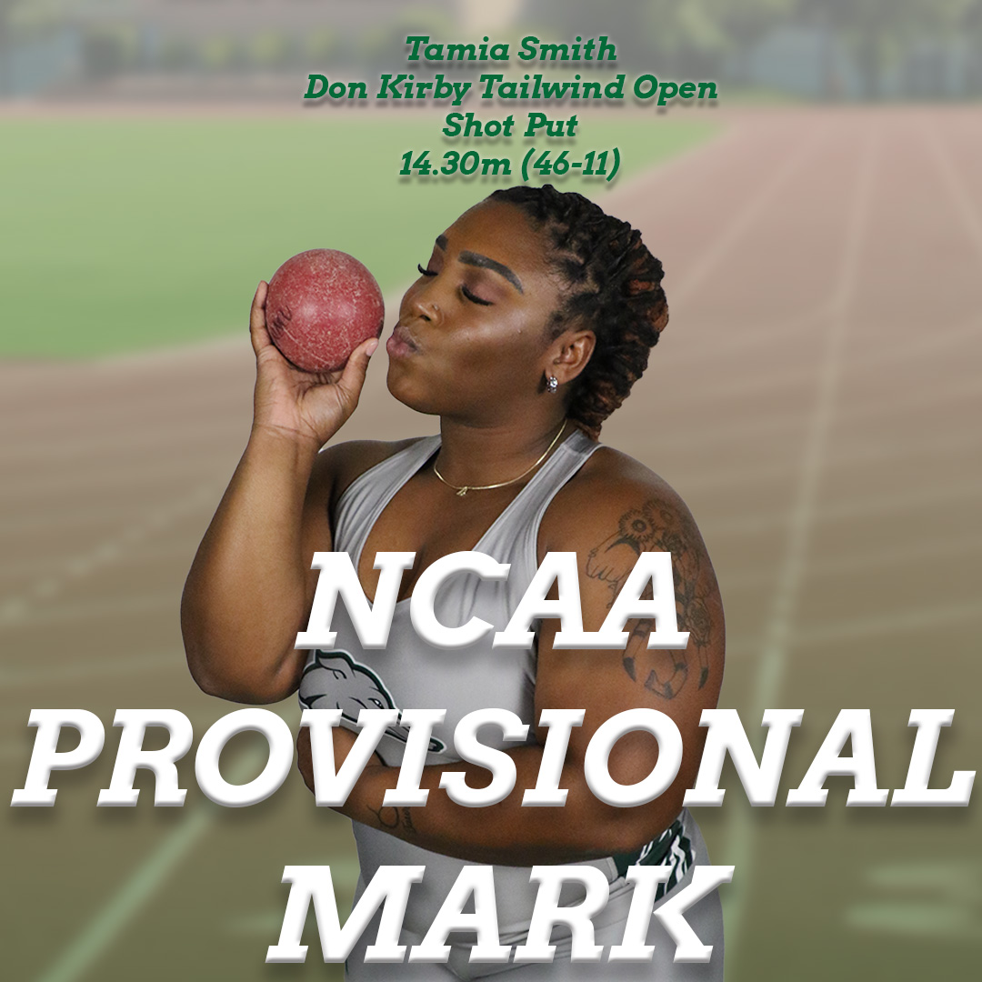 Tamia Smith continues to climb the ladder by improving her NCAA DII provisional standing at last week's meet in Albuquerque
 
#ITWIT #ALLIN #ENMU