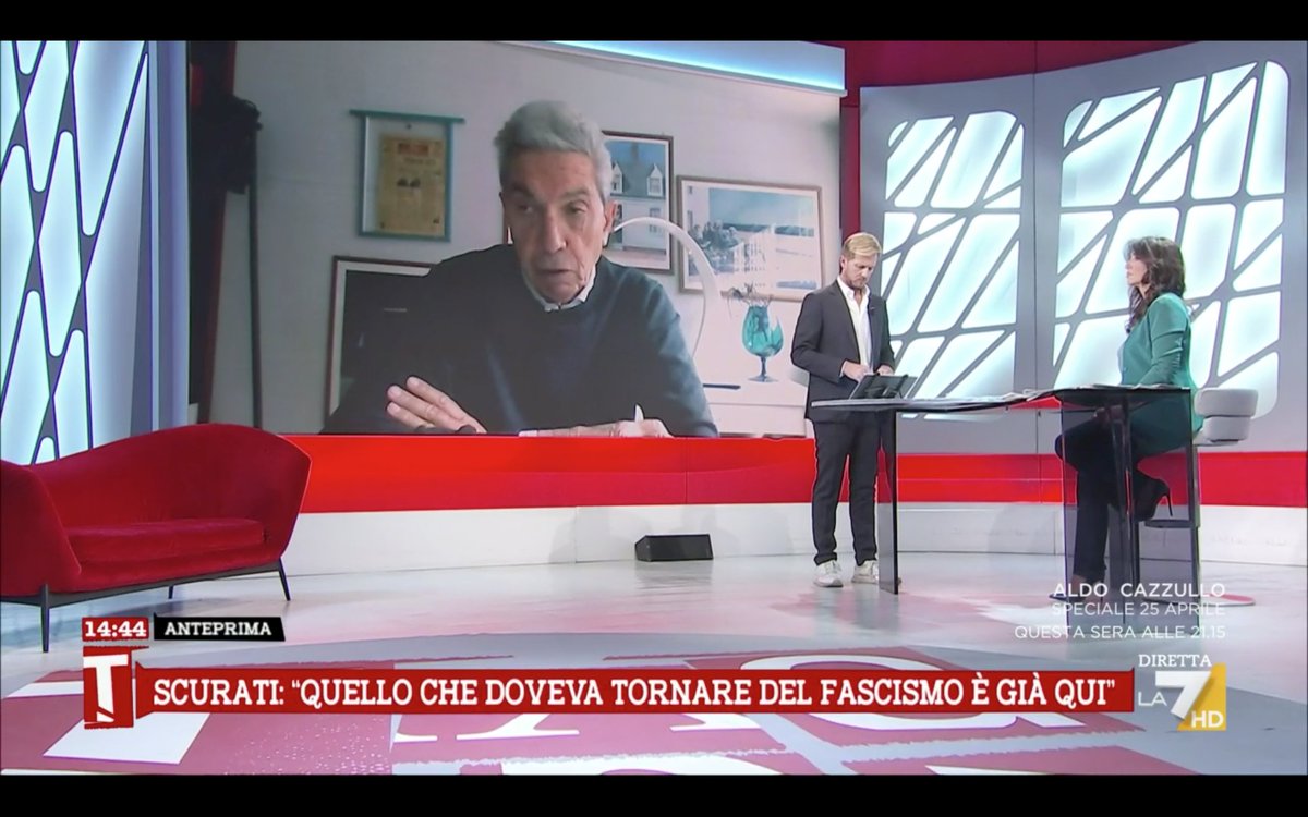 Antonio #Padellaro smonta i teoremi di Antonio #Scurati su Giorgia #Meloni: “Invenzione sul #fascismo” #tagadala7 #24aprile #iltempoquotidiano iltempo.it/personaggi/202…