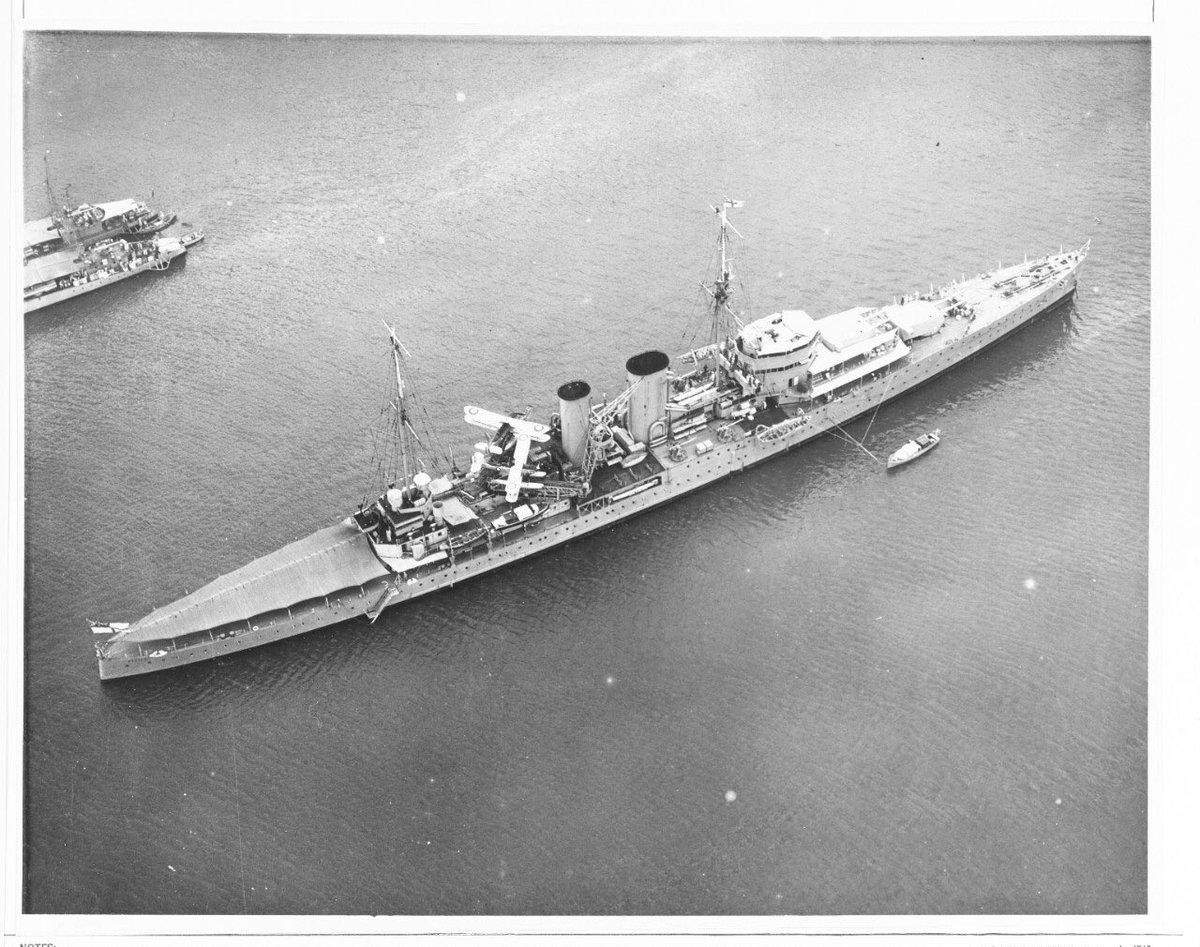 #otd HMS Exeter in Balboa harbor, canal zone, 24 April 1934. #hmsexeter #royalnavy #panamacanal #navalsafari #aviationsafari #aviationpreservation #boneyardsafari