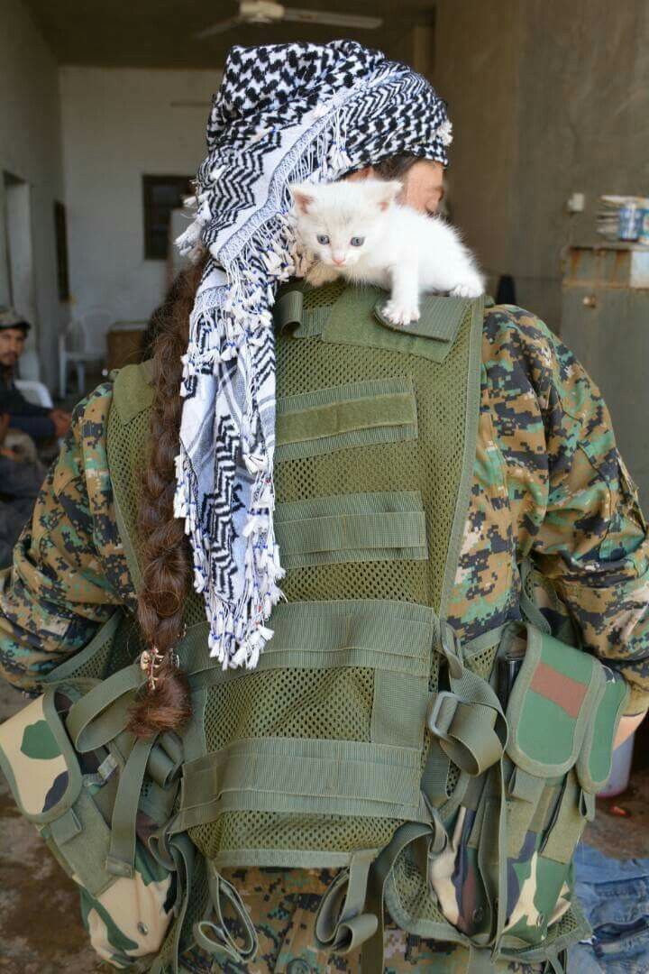 A Kurdish fighter from western Kurdistan