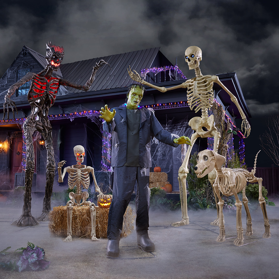 Mark your calendars for Apr. 25 🗓️ We're summoning limited quantities of Skelly plus some of our newest eerie additions: Skelly Dog, Deadwood Skelly & Frankenstein's Monster 👻💀🧟

Save this link for easy access, and stay tuned tomorrow for a #CodeOrange: thd.co/3Wer3vg