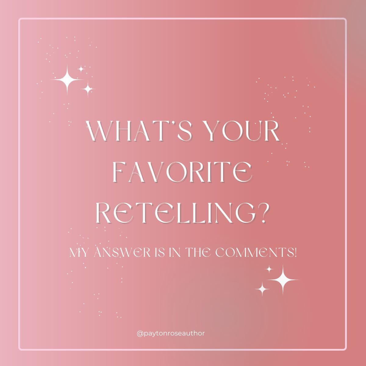 My favorite retelling is A Court of Thorns and Roses by Sarah J mass! Tell me yours in the comments!
#booktok #indieauthor #favoriteauthor #bookstagrammer #fantasyauthor #authortok #authorgram #fantasybooks #booksandcoffee #cozyreading #fortheloveofreading #boolaholic