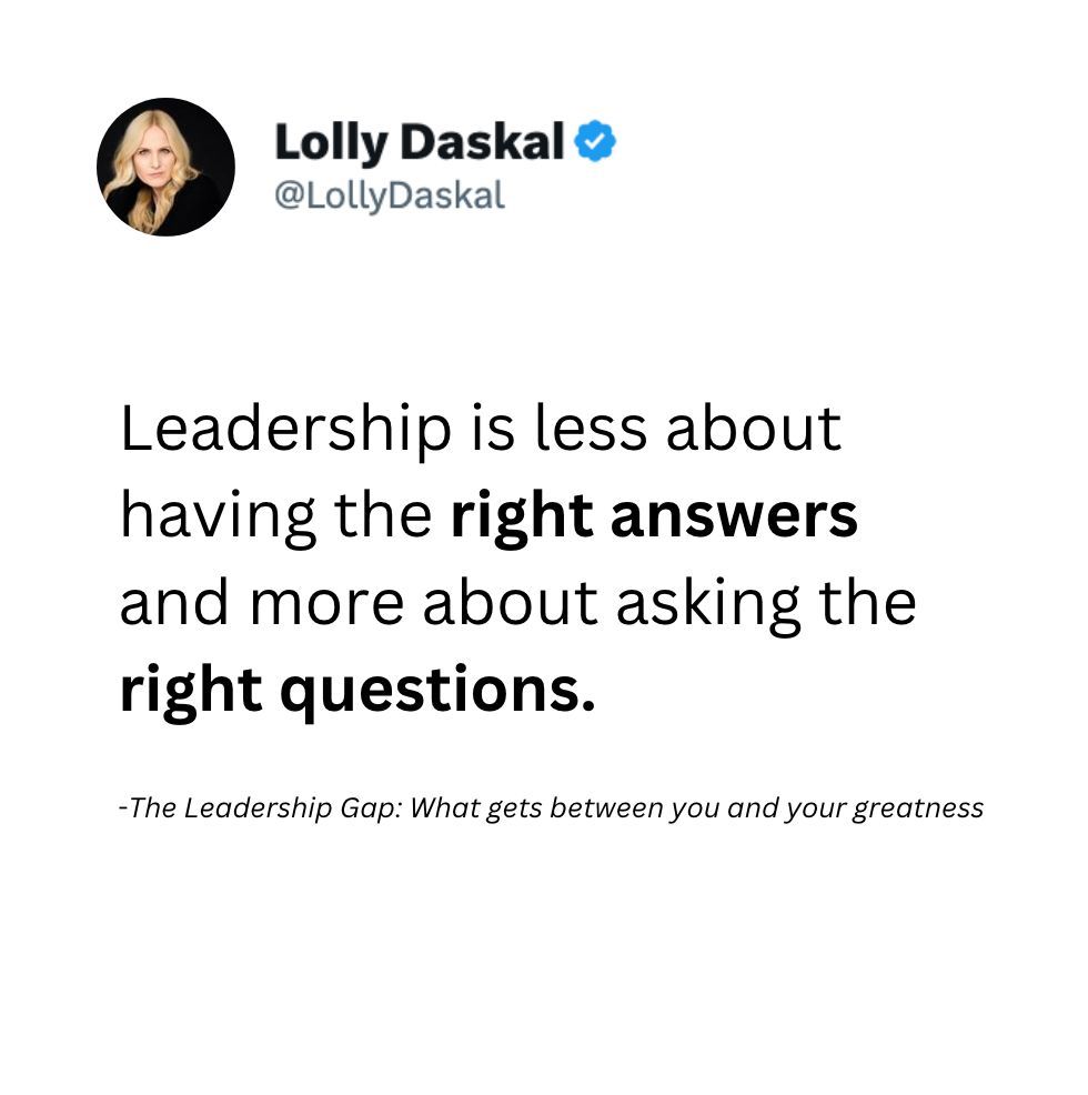 Lolly Daskal (@lollydaskal) on Twitter photo 