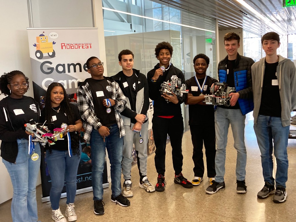 Congratulations to our HS Robotics team! Three teams are going on to the World Competition at LTU Robofest, the weekend of May 10. Congrats and good luck The Girlies; Elise & Adetoni, RoboStorm; Justin, Amani, Robert & Jackson, and, Human Bean; Joseph & Will!