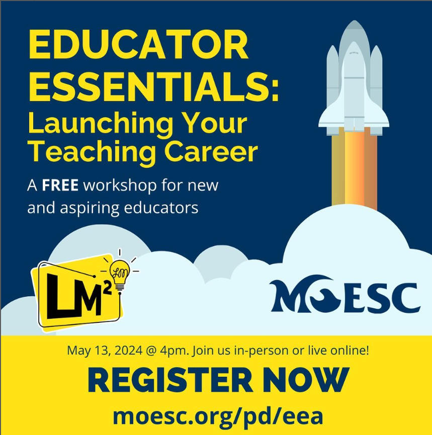 In partnership with LM Squared Consultants, LLC, we are thrilled to announce the new 'Educator Essentials Academy:' A 3-part PD series for novice teachers ✅first session FREE ✅no commitment to join more info & registration👉moesc.org/pd/eea @DrGeorge_MU @DrGrayMorales