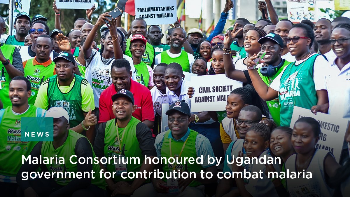 Our East + Southern Africa Director, Godfrey Magubma, proudly accepted an award for our groundbreaking efforts in #MalariaElimination at the #WMD Scientific Colloquium in #Uganda. The event kicked off WMD celebrations including Uganda's malaria walk 📰brnw.ch/21wJ8jh