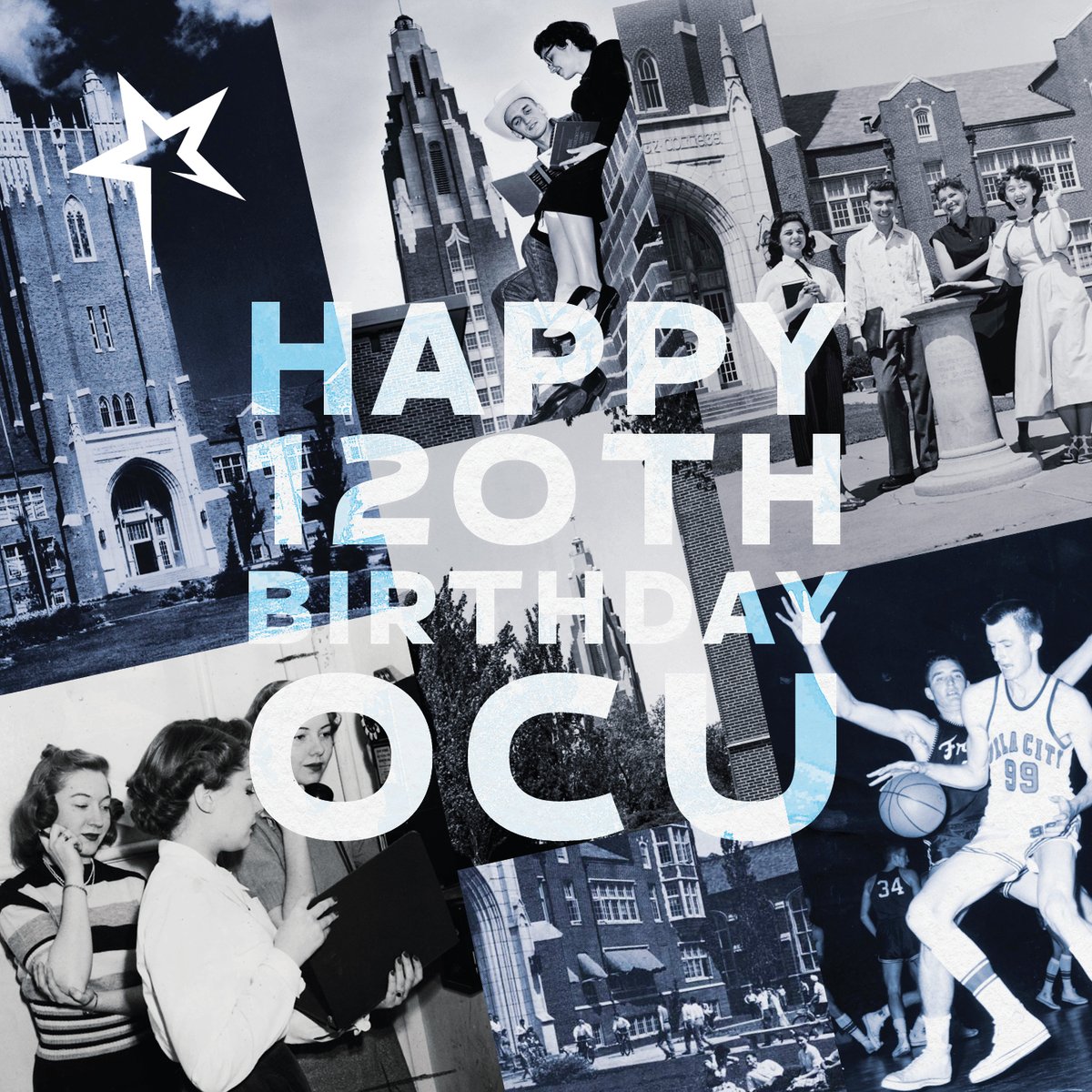 Today we are celebrating 120 years of OCU! 🌟 Founded in 1904, OCU has become a top liberal arts and sciences university, leading students to their creative edge for the past 120 years. Learn more about OCU's history: okcu.link/49T6Yhk.