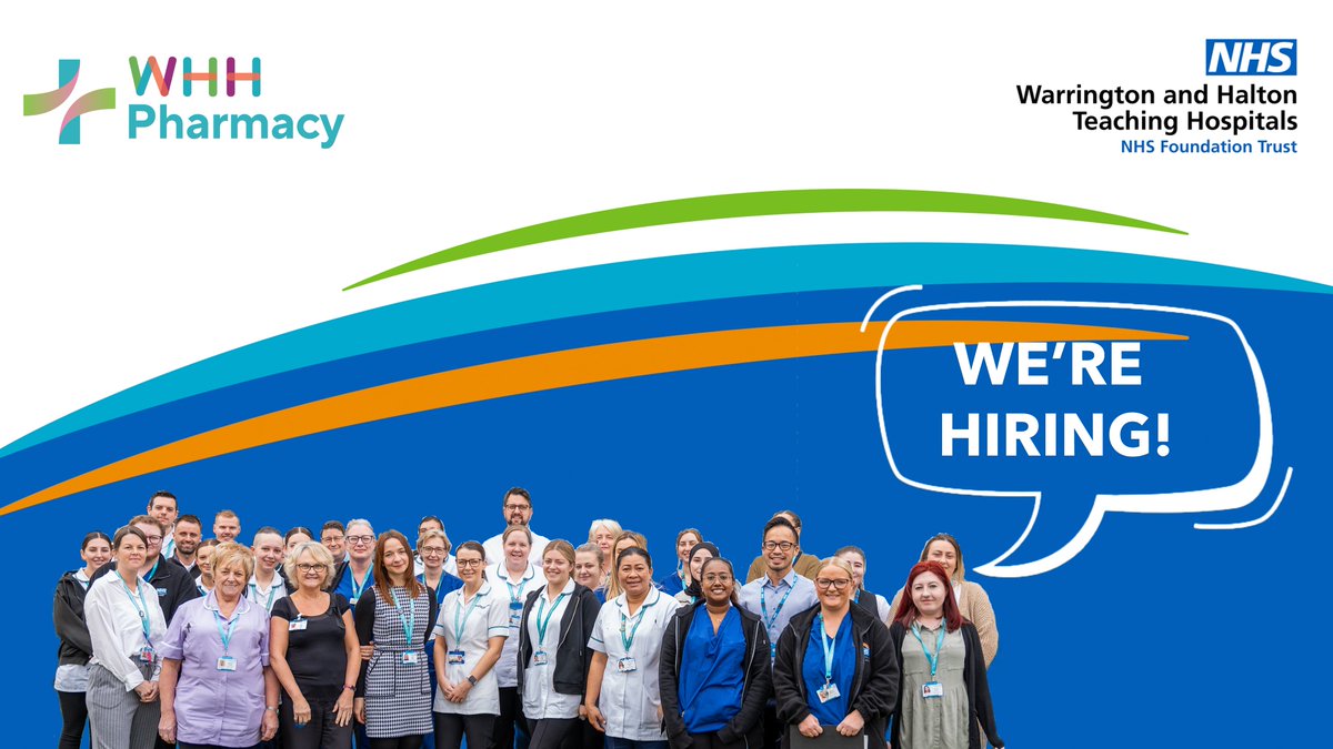 We’ve got some exciting vacancies at <a href="/WHHNHS/">WHH 🏥</a> Pharmacy Department. Come join our friendly and welcoming team. Look at our next few tweets for roles available.