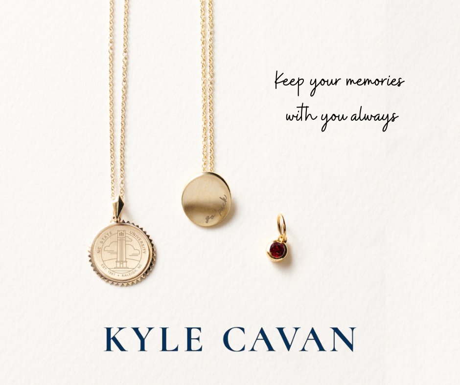 Graduation is right around the corner, and there is no better way to represent NC State than with a piece of jewelry from women-owned @kylecavanjewelry NC State Collection. Shop now at: bit.ly/SHOPNCSTATE. And keep your NC State memories with you wherever you go!