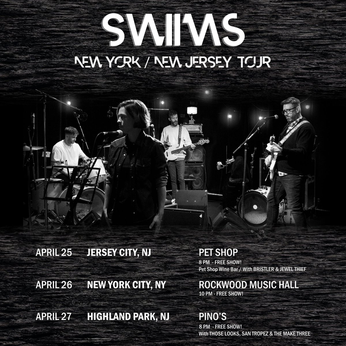 The time has come! This week we’re going on tour for the first time ever, we’re playing 3 free shows - NJ &amp; NYC see you very soon! 🤍 We can’t wait