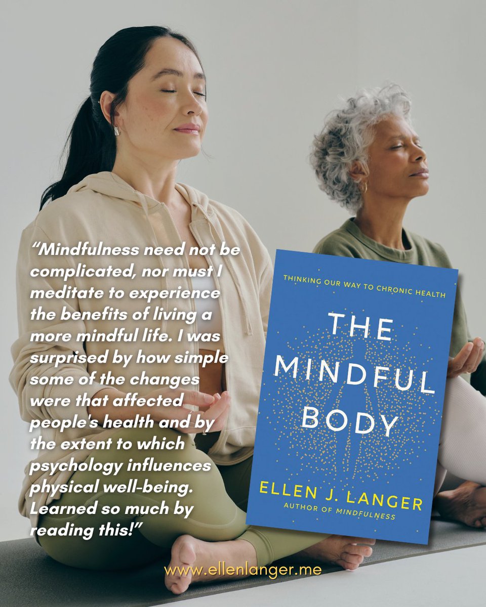 This book simplifies mindfulness, revealing its impact on health and the mind-body connection.

Our latest release is now available for purchase: bit.ly/45BglAW
.
#mindfulbody #mindbodyunity #healthandmindfulness #mindfulthinking #EllenJLanger