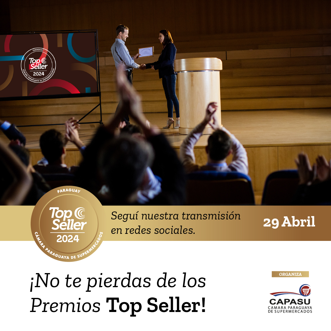 capasupy's tweet photo. Las marcas que lideran las ventas en el canal supermercadista serán develadas en la Gran Noche de los Top Seller el 29 de abril, el primer y único evento que premia a las que están primeras en su categoría.
#TopSeller #Capasu #MarcasMásVendidas #Paraguay #RetailParaguay https://t.co/TVDwS6ltIP