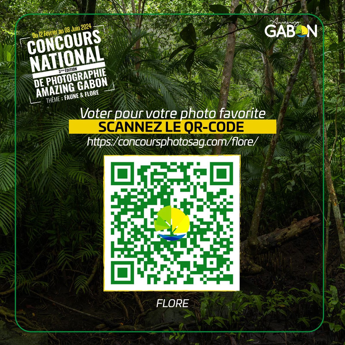 AmazingGabon's tweet photo. SCANNEZ LE OR-CODE et voter pour votre photo favorite. Les résultats seront connus le 8 juin 2024. #amazinggabon contact@concoursphotosag.com #concoursphotoag #gabon #gabonphoto #photo #photography #photographer https://t.co/QTn5kQhbFI