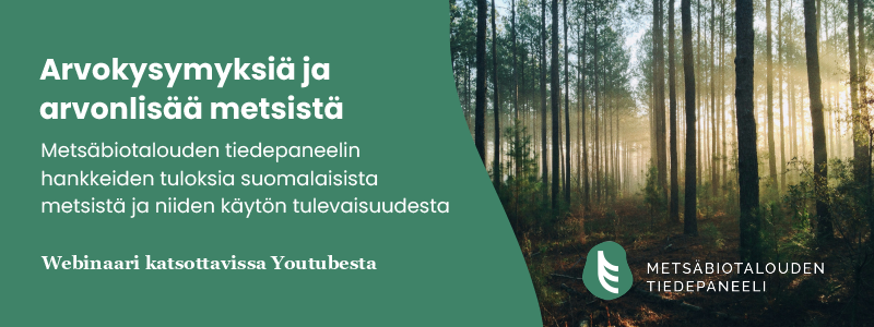 Mihin metsävaramme riittävät? Miten saisimme metsistä enemmän arvonlisää? Mitä odotuksia ja arvoja me suomalaiset metsiin liitämme? Vastauksia kysymyksiin tarjoili maanantain kiinnostava webinaarimme. Menikö ohi? Tallenne löytyy täältä: youtube.com/watch?v=Xp8NSm… #metsät