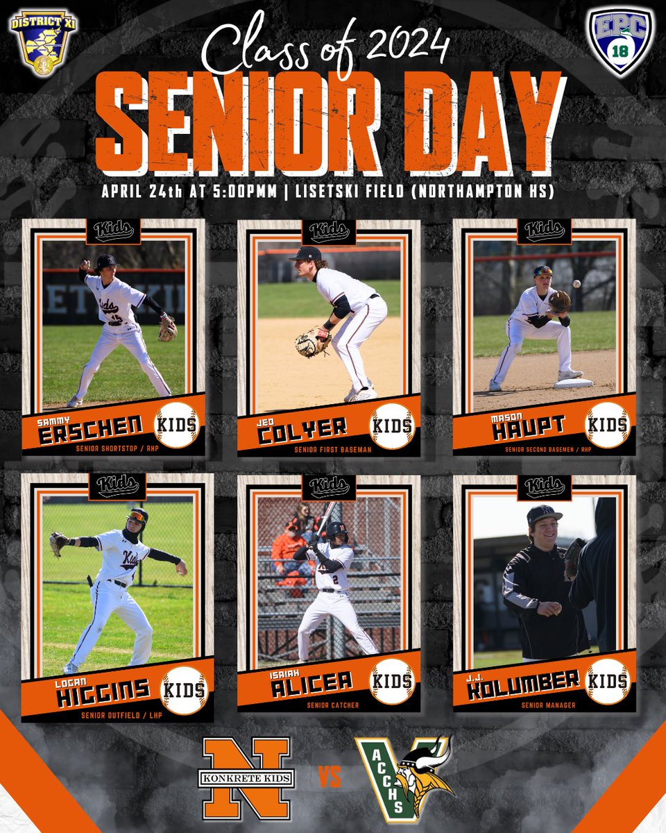 Game Day!

Today we celebrate our 5 senior ⚾️ players, and our senior manager.
#KKIDPRIDE 🟠⚫️⚾️