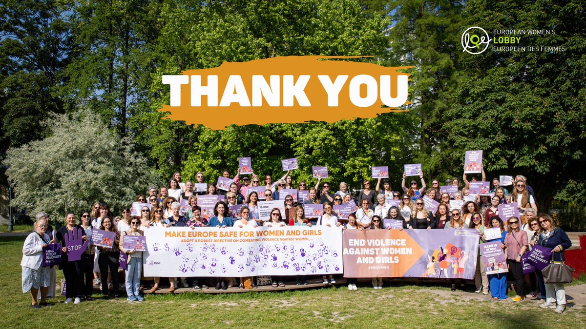 🎉 BREAKING NEWS 🎉 The @Europarl_EN has adopted the first-ever EU Directive to combat #VAW! Huge thanks to all women's rights orgs, frontline activists & feminist decision-makers for their relentless perseverance! Together, we've made herstory!
