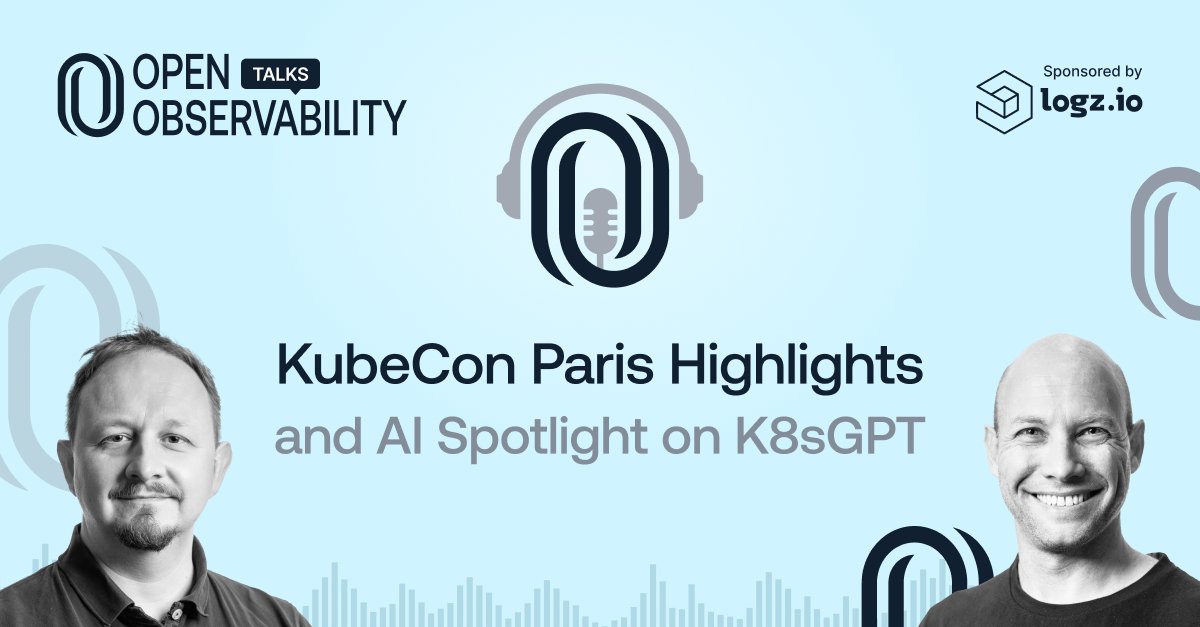 📢 April episode is out 📢 
with a recap of last month's #KubeCon Europe, with @CNCFAmbassadors @horovits and @thshue, along with a spotlight on @k8sgpt that uses #GenAI for #Kubernetes 
🎧 podcasters.spotify.com/pod/show/openo…
📺 youtube.com/watch?v=xr3viu…

Recap blog: logz.io/blog/kubecon-e…