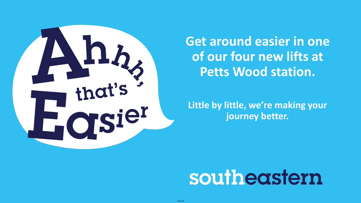Get around easier in one of our four new lifts at Petts Wood station. The lifts are now open following completion of the £10.79m project, and more stations are lined up for improvements. Find out more southeasternrailway.co.uk/betterjourneys