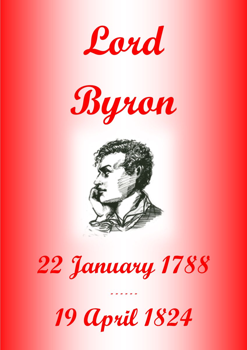 Byron's bicentenary - we're celebrating one of the greatest English poets. This month, 200 years ago, Lord Byron died. Hear his masterpieces read aloud by great actors thepoetryhour.com/poets/lord-byr… @colinsalmon24 #poetry #poetrylovers #lordbyron