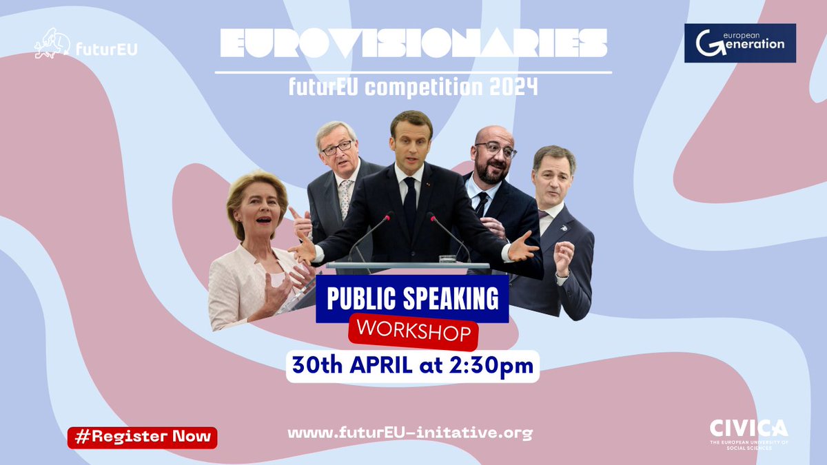 📢 Join this Public Speaking Workshop hosted online by European Generation & futurEU. Dive into expert tips with Manuela Pucci from Otherwise & unlock your speaking potential! Perfect for anyone eager to boost their presentation skills. Don’t miss out👉 loom.ly/5lydBrM