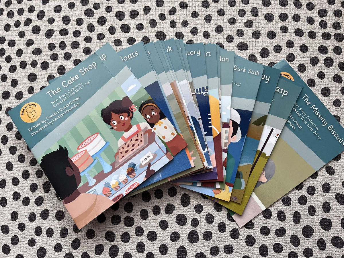 Very excited to have these BRAND NEW Sounds-Write decodables delivered!  

📚 Introducing... the Extended Code Next Steps Collection! 🌟 Books designed to challenge confident readers! 🚀 

See the Sounds-Write shop: sounds-write.co.uk/product/extend…

#soundswrite #decodables #phonics #ssp