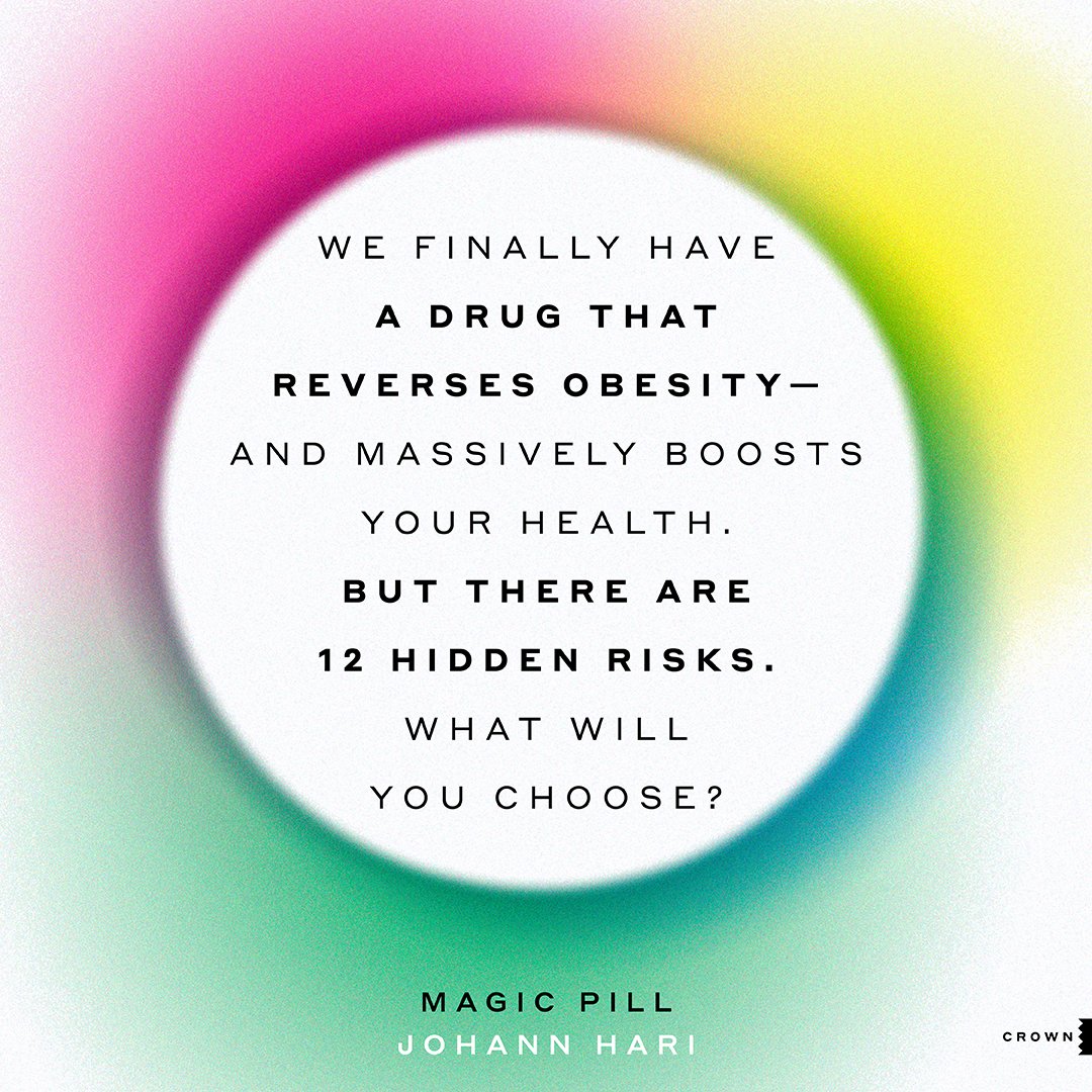 I'm very excited to announce that my new book & audiobook, 'MAGIC PILL: The extraordinary benefits - and disturbing risks - of the new weight loss drugs,' is out next week! To find out what it's about & and what experts have said about it, go to magicpillbook.com