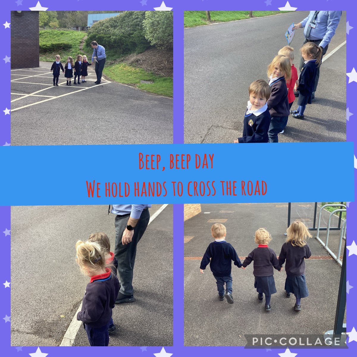 Nursery have been learning about road safety and how we must always hold a grownups hand when crossing the road 🚦🚙👫 #beepbeepday2024 
@Brakecharity
@CowbridgeCS