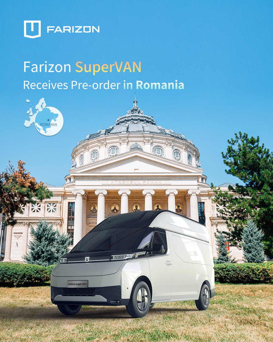Get ready! 🇷🇴 SuperVAN will appear on Romanian roads soon.

#FarizonSuperVAN #electricvan #electricvehicle #ev