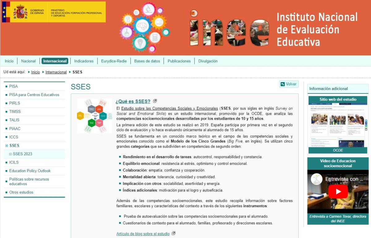 educaINEE's tweet photo. 📢 ¡Apunta la fecha! El viernes 26 de abril a las 11:00 h se publican los informes nacional e internacional del Estudio sobre las Competencias Sociales y Emocionales #SSES2023. Podrás encontrar toda la información sobre los resultados en: https://t.co/v7ibz8L7ZX 👁️ https://t.co/R908SlSDsM