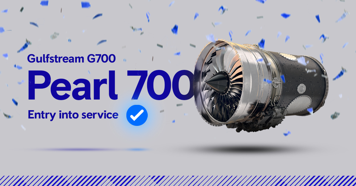 Godspeed #G700 & congratulations @‌GulfstreamAero for the entry into service of your new flagship aircraft. Thanks to the power & efficiency of our #Pearl700 engines the aircraft offers the highest speed and longest range of any Gulfstream jet in service. ow.ly/vK3U50RmXhr