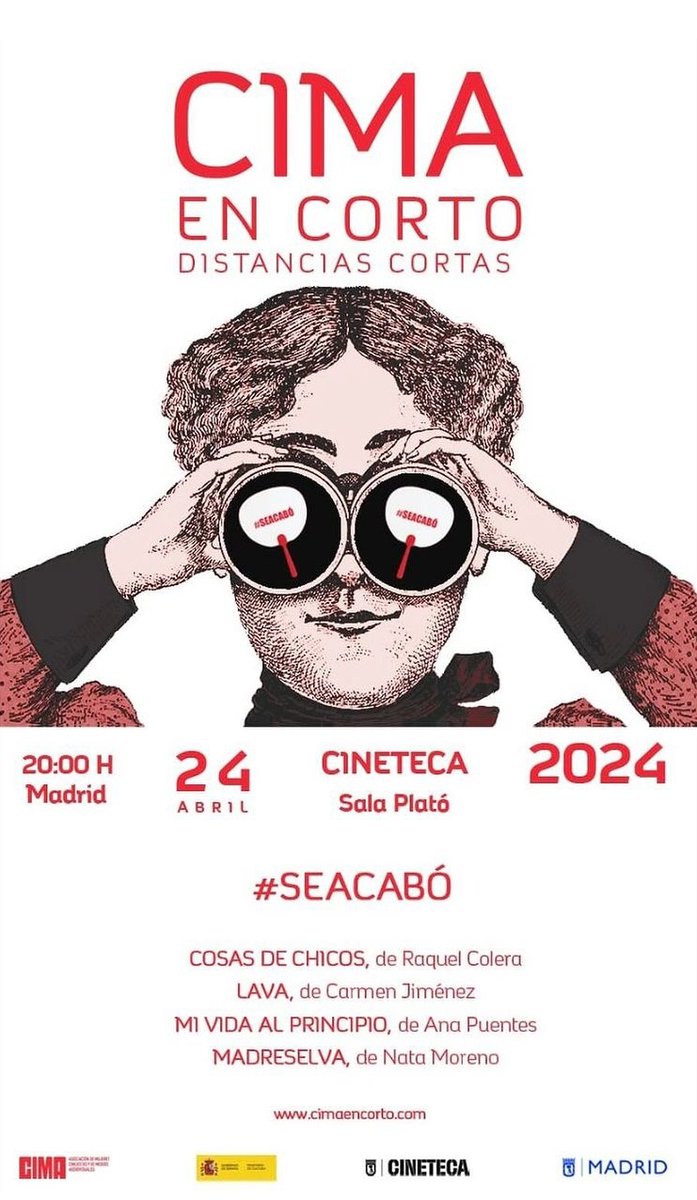 🎬Os invitamos a disfrutar en #CIMAEnCorto documentales que, bajo el #SeAcabó, abordan temas como los roles de género, los abusos o el placer femenino con diferentes puntos de vista👇 cinetecamadrid.com/programacion/s… Os esperamos en #CinetecaMadrid, habrá coloquio junto a @CIMAcineastas