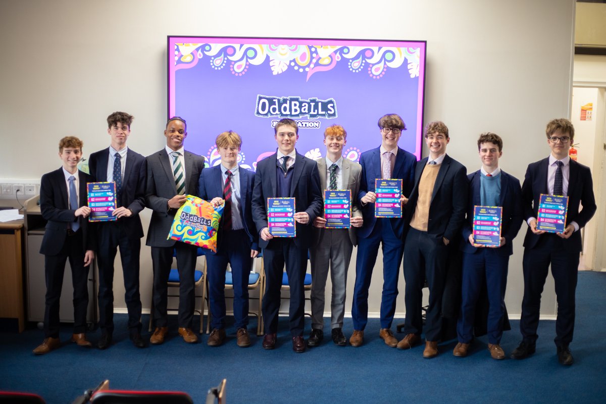 Yesterday, the #StPetersSixthForm attended talks by @CoppaFeelPeople and @OddBallsFDN 💬 The speakers urged pupils to get to know their bodies, and 'get comfortable talking about the uncomfortable'.  Huge thanks to both speakers! #StPetersTogether | 🤎