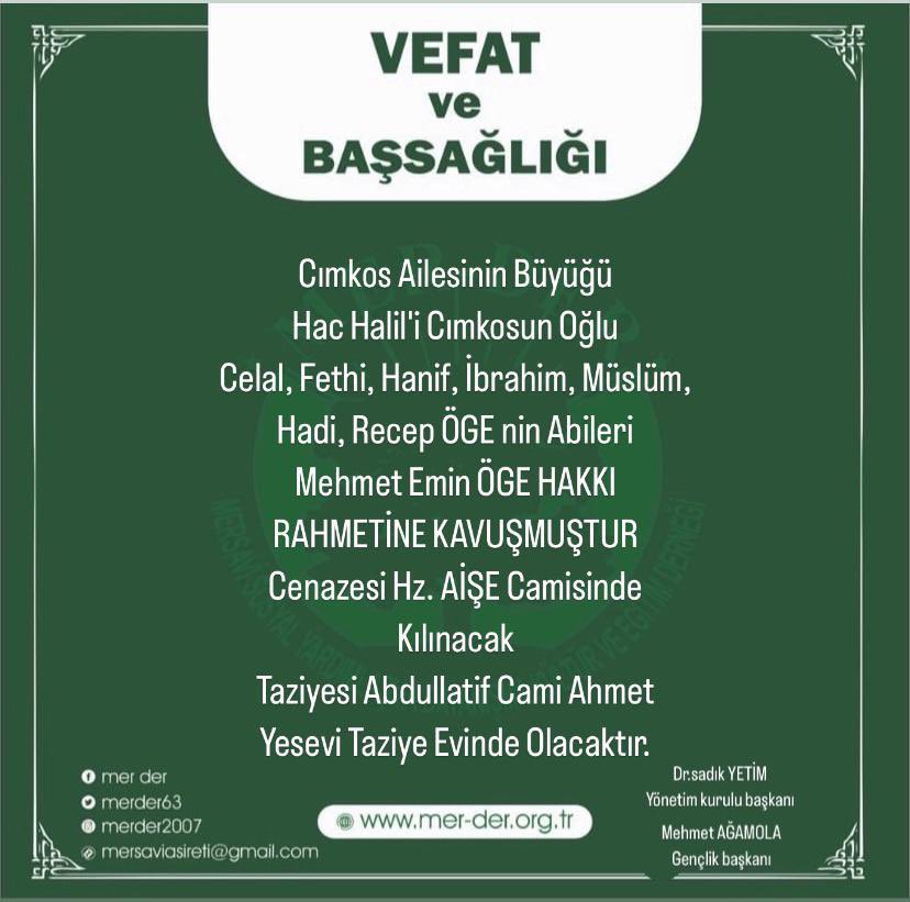 Allah rahmet eylesin mekanı cennet olsun. <a href="/oge_hadi/">Hadi Öge</a> @mhroge @öge